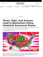 Texas, Utah, and Arizona Lead in Blockchain Policy, Chainlink Scorecard Shows - 
