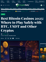 Best Bitcoin Casinos 2025: Where to Play Safely with BTC, USDT and Other Cryptos - Crypto Daily
