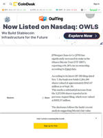 IBIT News: JPMorgan Boosts BTC ETF Holdings by 64% in Latest Filing