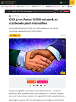 OKX Joins Global Dollar Network to Support Paxos’ USDG Stablecoin