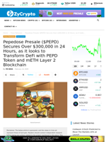 Pepedose Presale ($PEPD) Secures Over $300,000 in 24 Hours, as it looks to Transform DeFi with PEPD Token and mETH Layer 2 Blockchain