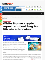 White House crypto report a mixed bag for Bitcoin advocates - The Crypto News Wire