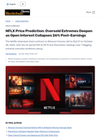 NFLX Price Prediction: Oversold Extremes Deepen as Open Interest Collapses 26% Post-Earnings - Blockchain.News