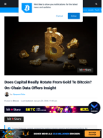 Does Capital Really Rotate From Gold To Bitcoin? On-Chain Data Offers Insight | Bitcoinist.com