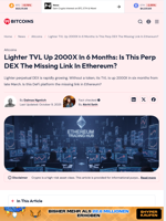 Lighter TVL Up 2000X In 6 Months: Missing Link In Ethereum?