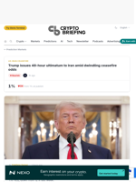 Trump issues 48-hour ultimatum to Iran amid dwindling ceasefire odds