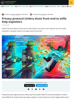 Umbra Shuts Front End, Roman Storm Says It's Not Enough