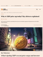 Why is XRP price up today