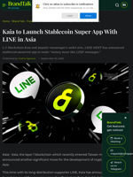 Kaia to Launch Stablecoin Super App With LINE in Asia