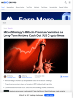 US Crypto News: MicroStrategy Just Lost Its Bitcoin Premium
