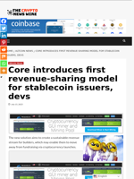 Core introduces first revenue-sharing model for stablecoin issuers, devs - The Crypto News Wire