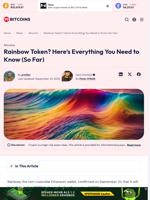Rainbow Token? Here’s Everything You Need to Know (So Far) - 99Bitcoins