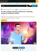 Vitalik Buterin Says AI Coding Could Help Ethereum Roadmap