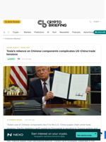 Tesla's reliance on Chinese components complicates US-China trade tensions