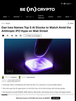 Dan Ives Names Top 5 AI Stocks to Watch Amid the Anthropic IPO Hype on Wall Street