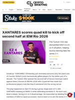 XANTARES scores quad kill to kick off second half at IEM Rio 2026