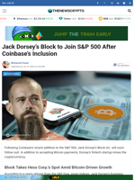Jack Dorsey's Block to Join S&P 500 After Coinbase’s Inclusion - TheNewsCrypto