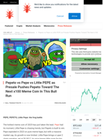 Pepeto vs Pepe vs Little PEPE as Presale Pushes Pepeto Toward The Next x100 Meme Coin In This Bull Run - NullTX