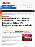 Metaplanet vs. Semler Scientific: The race to become Bitcoin’s biggest corporate whale - The Crypto News Wire