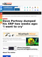 Dave Portnoy dumped his XRP two weeks ago: ‘I want to cry’ - The Crypto News Wire
