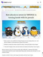 Best altcoin to invest in? BPENGU is turning heads with its presale - CoinJournal