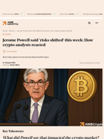 Jerome Powell said 'risks shifted' this week: How crypto analysts reacted - AMBCrypto