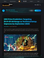 CRV Price Prediction: Targeting $1.11-$1.45 Range as Technical Setup Improves by September 2025 - Blockchain.News