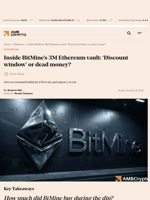 Inside BitMine's 3M Ethereum vault: 'Discount window' or dead money? - AMBCrypto