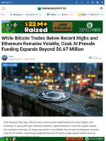 While Bitcoin Trades Below Recent Highs and Ethereum Remains Volatile, Ozak AI Presale Funding Expands Beyond $6.67 Million