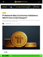 Pi Network May Cut Human Validators: Will Pi Coin Crash Deeper? - CoinCentral
