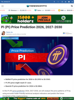 Pi (PI) Price Prediction 2026, 2027-2030