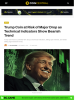 Trump Coin at Risk of Drop as Technical Indicators Show Bearish