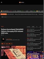 Solana launchpad MetaDAO falters; Hurupay ICO misses $3M min