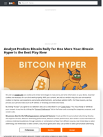 One More Year of Bitcoin ATHs? Analyst Predicts $BTC Price as $HYPER Hits $5.4M