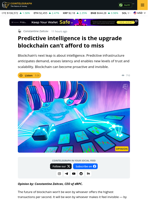 Blockchain’s next leap is about intelligence.
