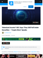 Tokenized Assets? SEC Says They Still Fall Under Securities—Crypto Mom Speaks