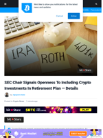 SEC Chair Signals Openness To Including Crypto Investments In Retirement Plan — Details | Bitcoinist.com