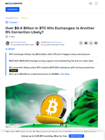 Bitcoin Price Faces 8% Risk as $9.4 Billion Hits Exchanges