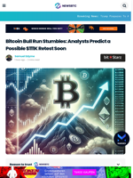 Bitcoin Bull Run Stumbles: Analysts Predict a Possible $111K Retest Soon