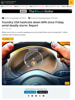 Deadly Winter Storm in US Impacts Foundry USA and Other Mining Pools
