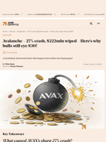 Avalanche - 27% crash, $222mln wiped - Here’s why bulls still eye $30! - AMBCrypto