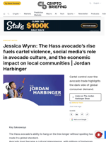 Jessica Wynn: The Hass avocado's rise fuels cartel violence, social media's role in avocado culture, and the economic impact on local communities | Jordan Harbinger