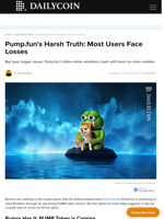 Pump.fun's Harsh Truth: Most Users Face Losses - DailyCoin