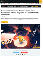 Bitcoin Sell-off Risk Rises As New Whales Control The Price Action