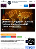 BNB News: Kyrgyzstan Launches National Stablecoin on BNB Chain, Adopts CBDC | Live Bitcoin News