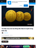 Tín hiệu mua cho hai đồng tiền điện tử mạnh trong tuần này