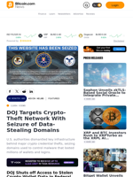 DOJ Targets Crypto-Theft Network With Seizure of Data-Stealing Domains – Featured Bitcoin News