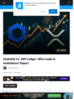 Chainlink Vs. XRP Ledger—Who Leads In Institutions? Report