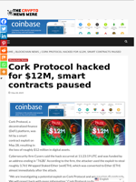 Cork Protocol hacked for $12M, smart contracts paused - The Crypto News Wire