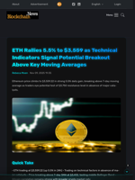 ETH Rallies 5.5% to $3,559 as Technical Indicators Signal Potential Breakout Above Key Moving Averages - Blockchain.News